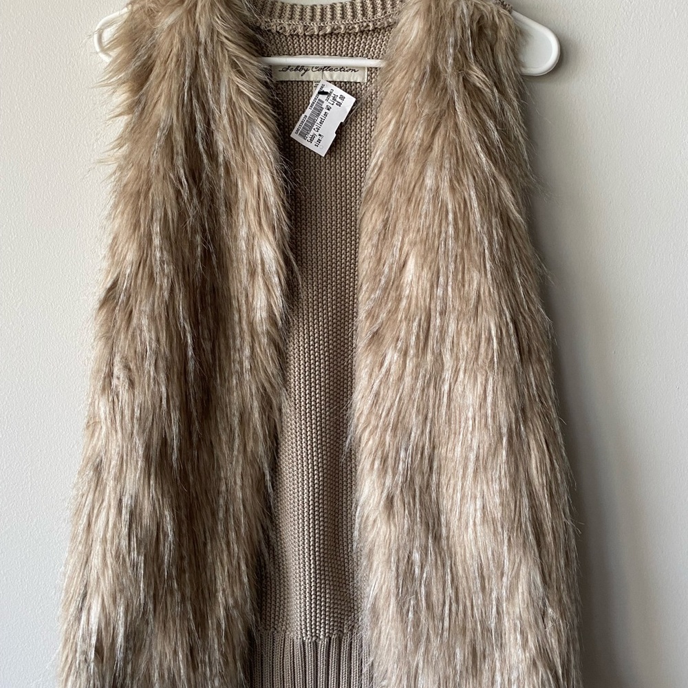 Faux fur vest